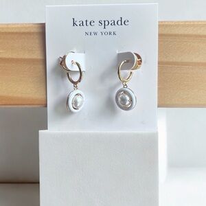 Kate Spade Pearlette Pearl Hoop Earrings